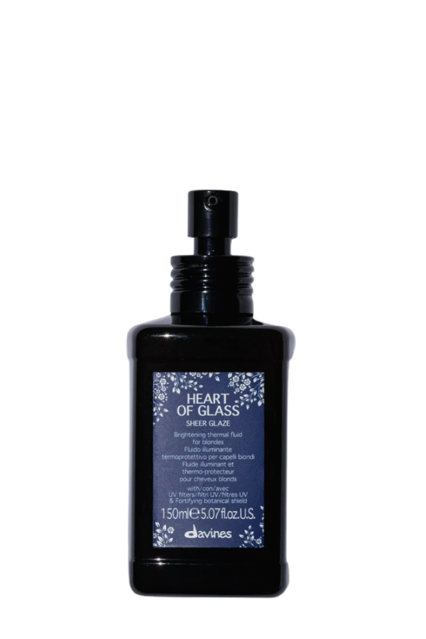 Davines Heart of Glass Sheer Glaze — drėkinantis ir švytėjimo suteikiantis purškiklis šviesiems plaukams🔵