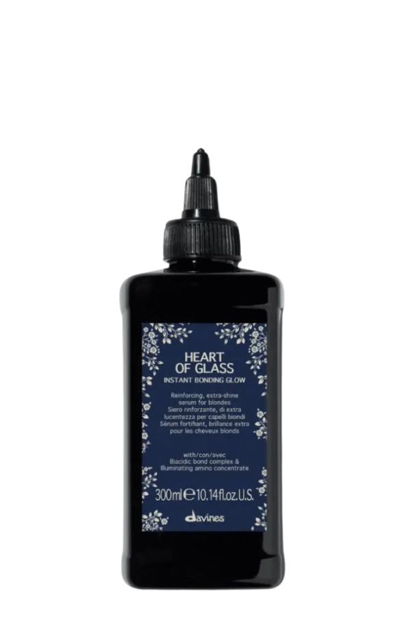 Davines Heart of Glass Bonding Glow — stiprinanti priemonė šviesintiems plaukams🔵
