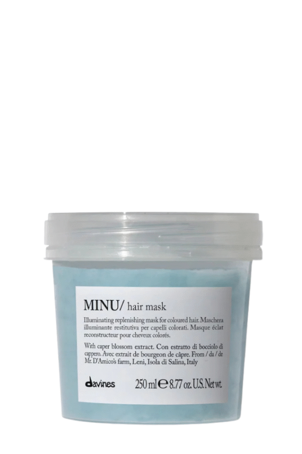 Davines MINU Hair Mask — intensyvi drėkinamoji ir spalvą tausojanti kaukė🌈